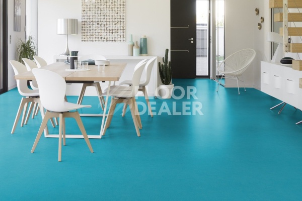 Линолеум Taralay Initial Compact (Plain & allover look) 0825 Diversion Turquoise фото 1 | FLOORDEALER